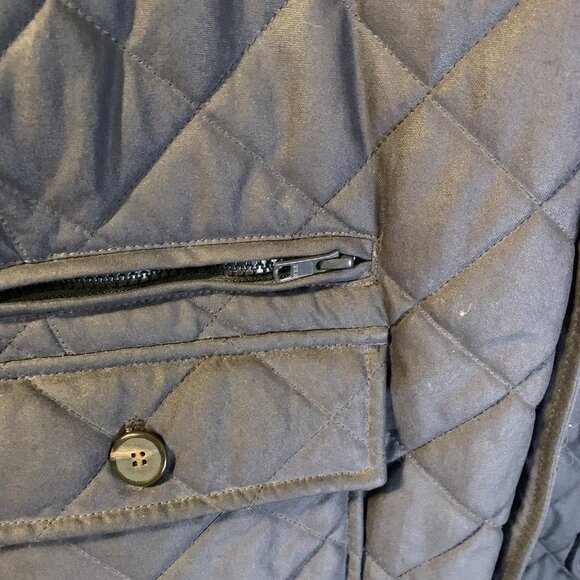 J. McLaughlin Men's Quilted Barn Jacket Size XL Black 100% Nylon Gorpcore Chores - Picture 4 of 10